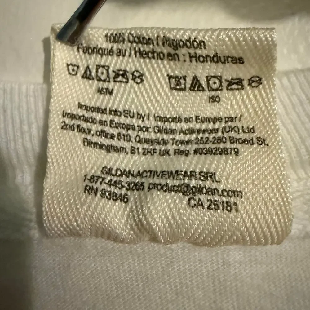 Old Row Graphic Tee Mens Medium White Brandon Falls Delaware Political Humor